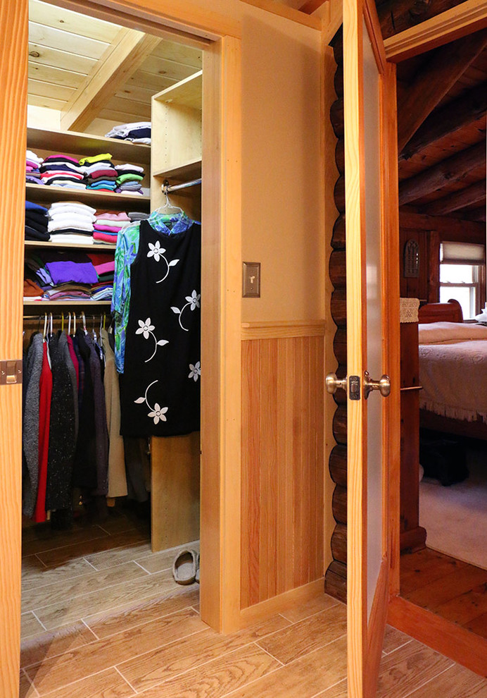 Log Cabin Addition ( Master Bath) Rustic Closet Bridgeport by