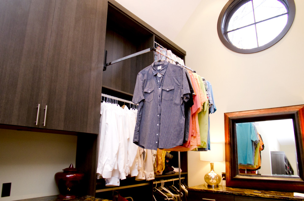 This is an example of a contemporary wardrobe in Louisville.