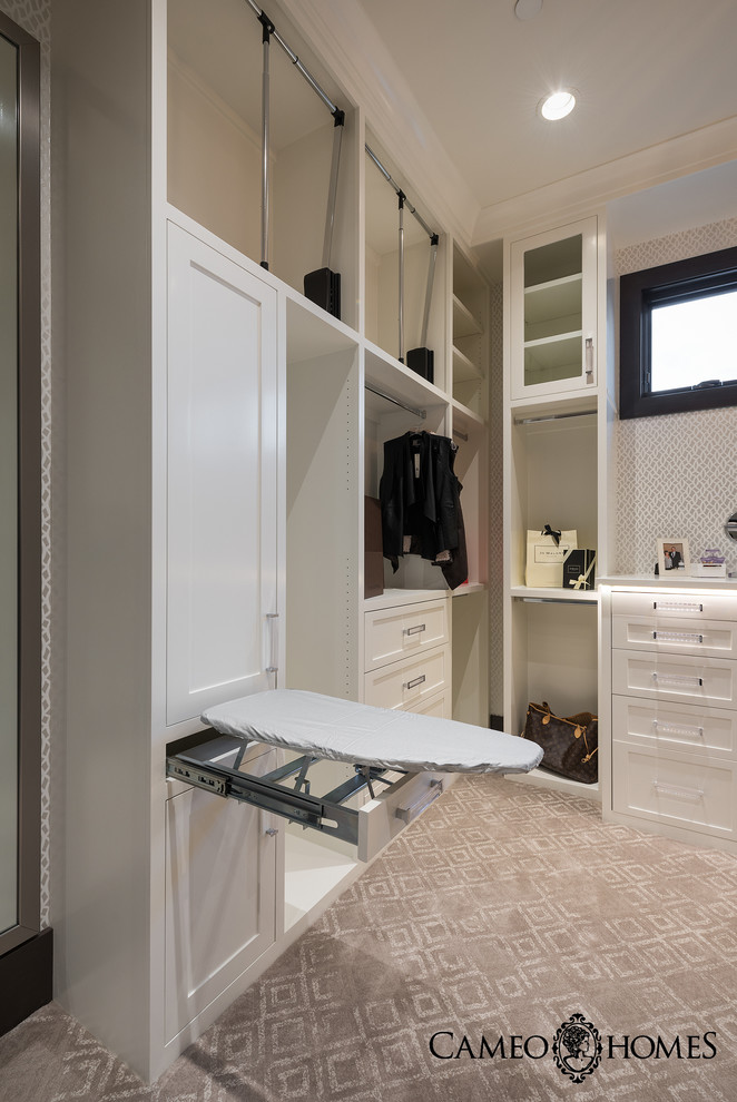 Walk-in closet - rustic walk-in closet idea in Salt Lake City