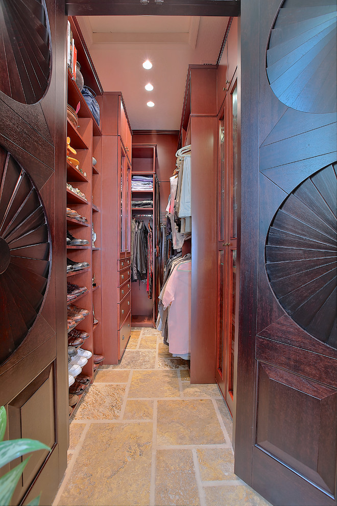 Inspiration for a classic walk-in wardrobe in New York.