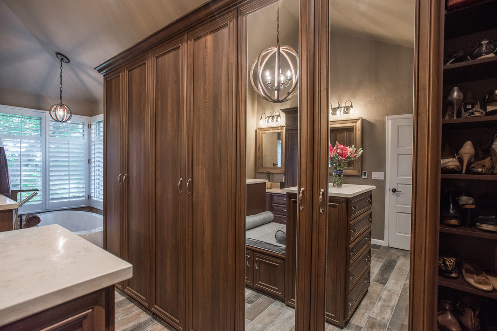 Master Bathroom & Closet Combination - Transitional - Closet - Denver