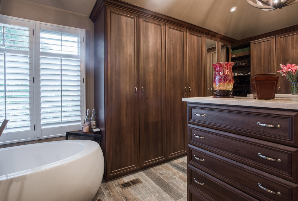 Master Bathroom & Closet Combination - Transitional - Closet - Denver