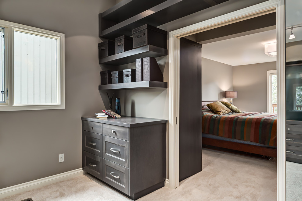 Master Bedroom Ensuite And Walk In Closet Transitional Closet Calgary By Kon Strux Developments Houzz