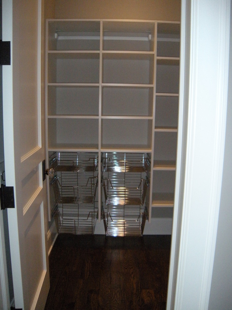 Inspiration for a modern closet remodel in Chicago