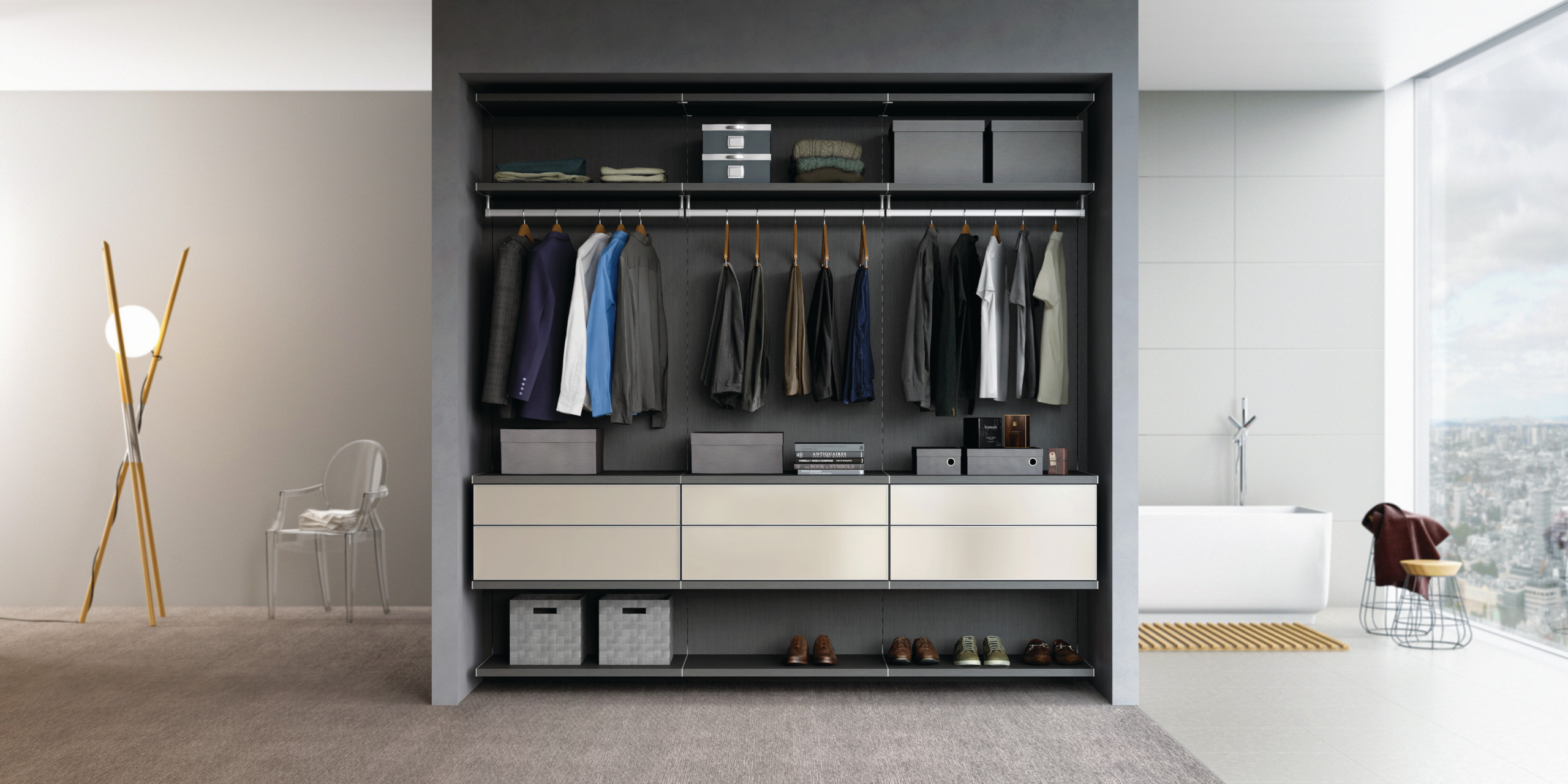 Milano Reach-In - Modern - Closet - Nashville - by California Closets of  Tennessee | Houzz