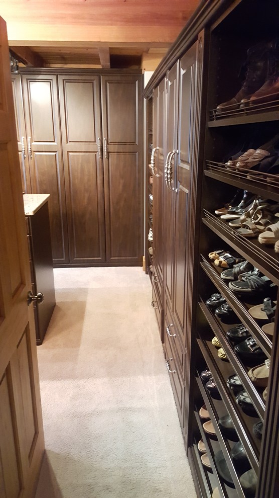 Modern Log Cabin Dressing Room Transitional Closet Baltimore by