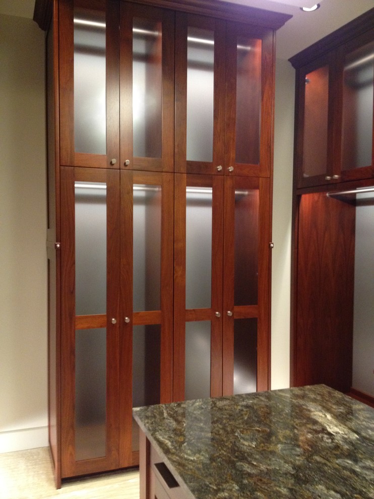 Inspiration for a contemporary closet remodel in Charlotte