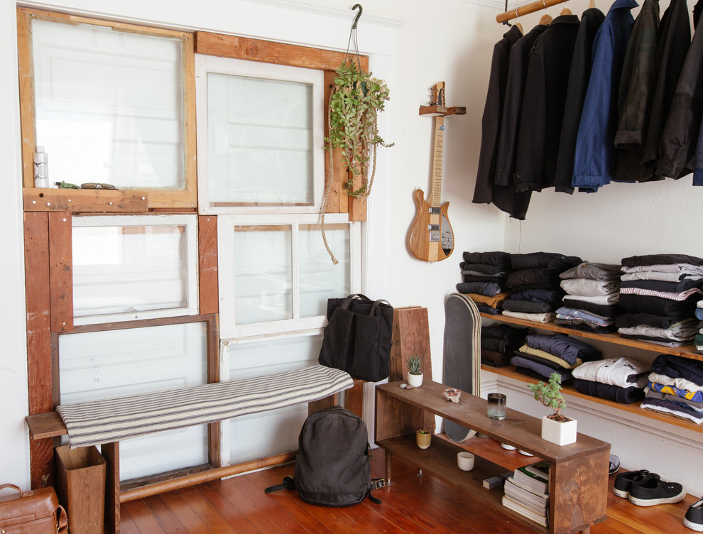 Design ideas for a bohemian wardrobe in San Francisco.
