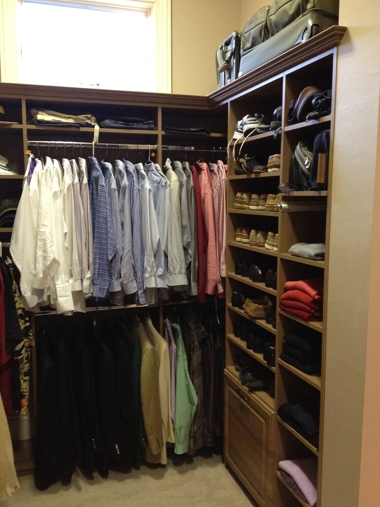 Organized Custom Closet System Naples Florida Traditional Closet
