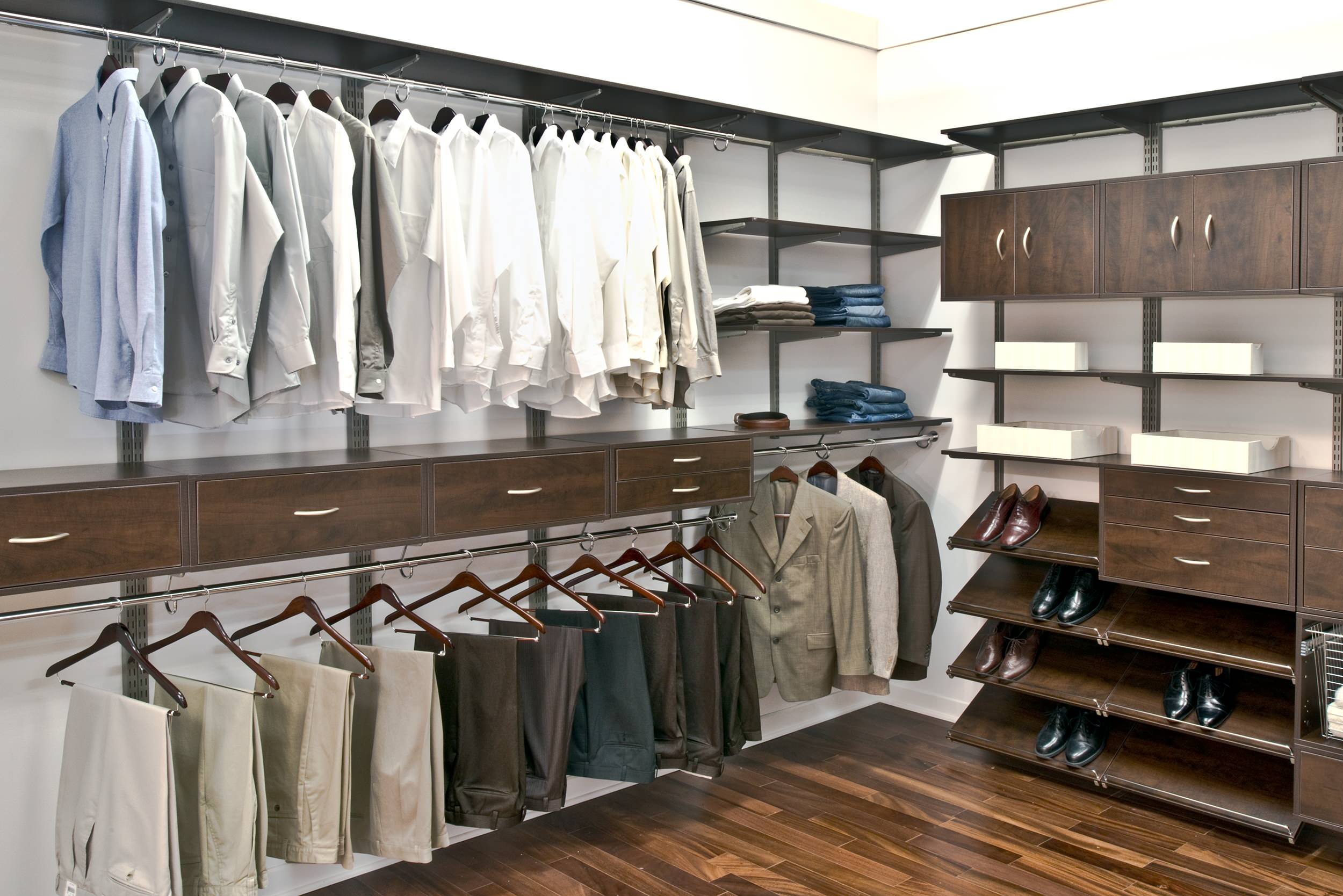 How to Organize a Men's Walk in Closet