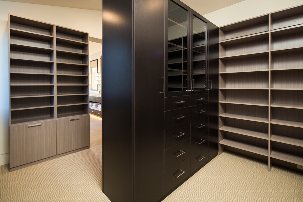 This is an example of a contemporary wardrobe in Orange County.
