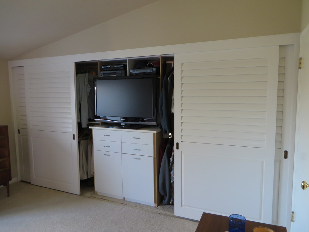 Plantation Shutters & Closet Doors Traditional Closet Los Angeles