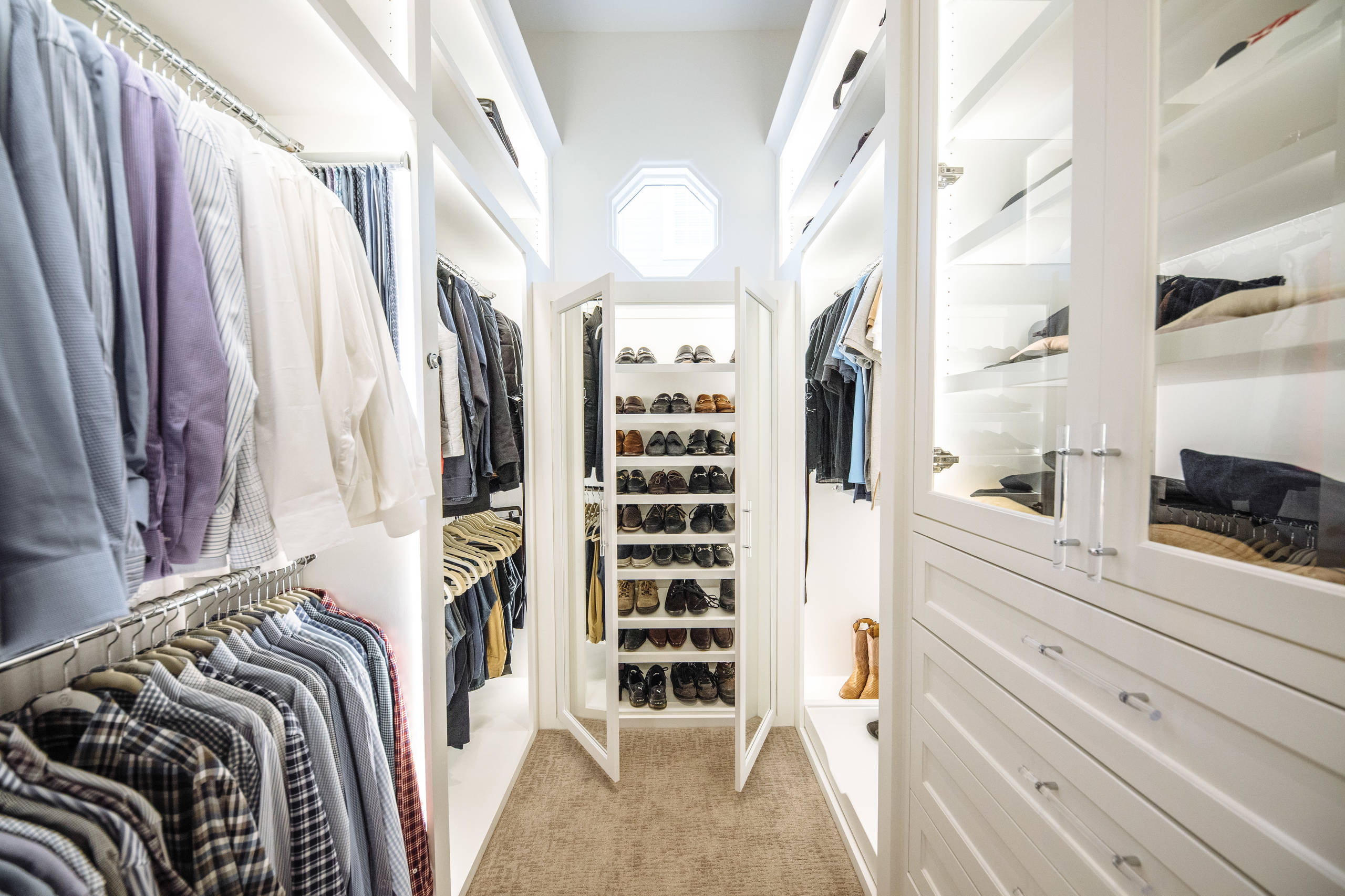 Custom Closet Shelving - Traditional - Closet - Edmonton - by Top Shelf  Closets and Glass