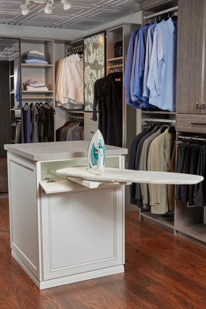 Pull Out Ironing Board Modern Closet Orange County by Tailored