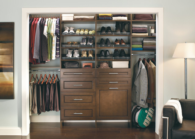 Reach-In Closet Organizers - Contemporary - Wardrobe - Boston - by ...