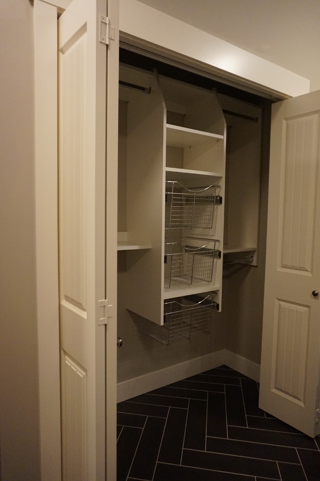Reachin Closet with Baskets Contemporary Closet Vancouver by