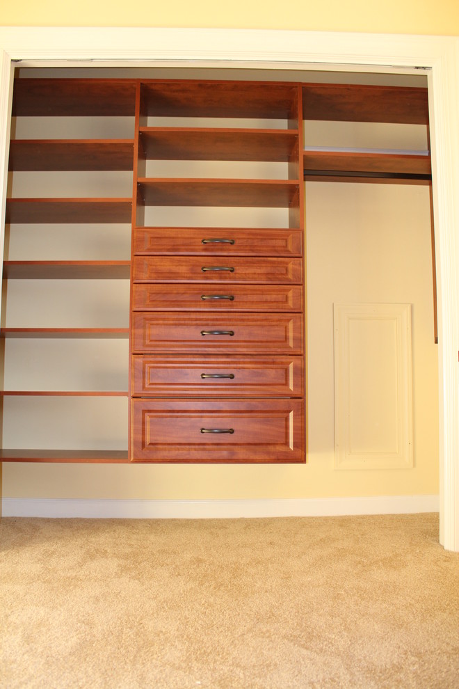 Example of a classic closet design in Charlotte