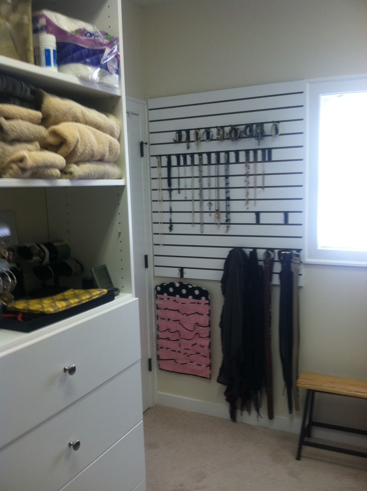 Slat Wall Storage Traditional Closet Birmingham by A Better