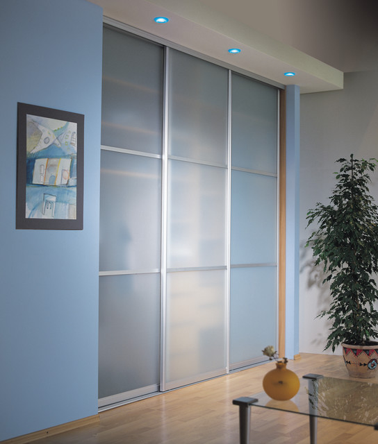 Sliding Doors Modern Wardrobe New York by Long Island Closet