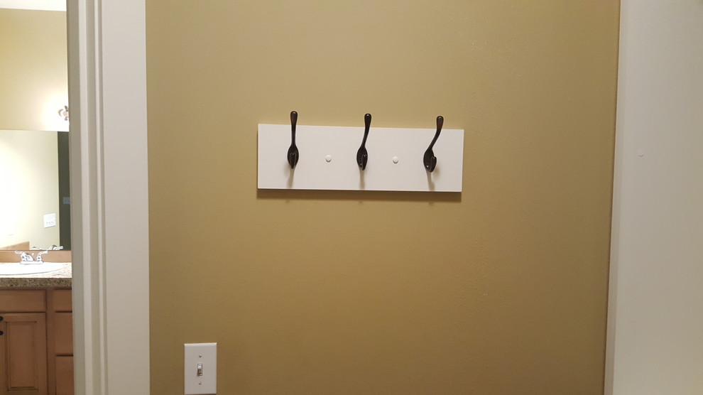 Small master closet in white Contemporary Wardrobe Seattle by