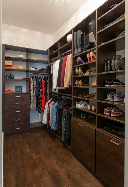 Small Walk-in Closet - Contemporary - Wardrobe - New York - by Empire ...