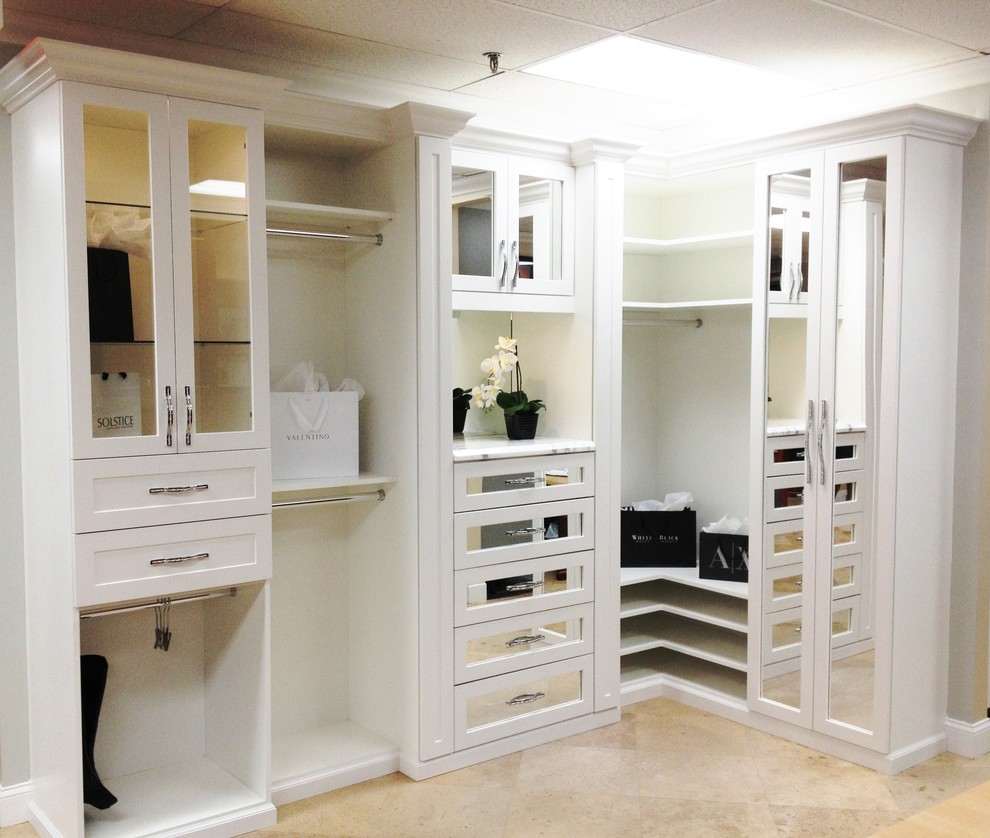 Inspiration for a timeless closet remodel in Miami
