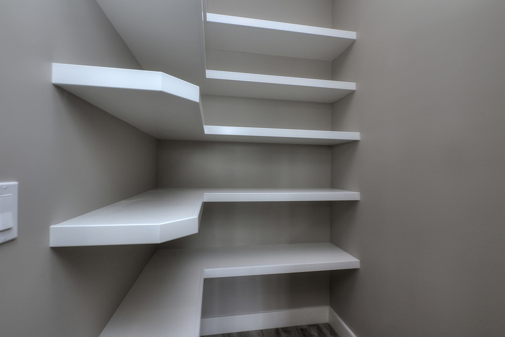 Staircase - large craftsman staircase idea in Edmonton