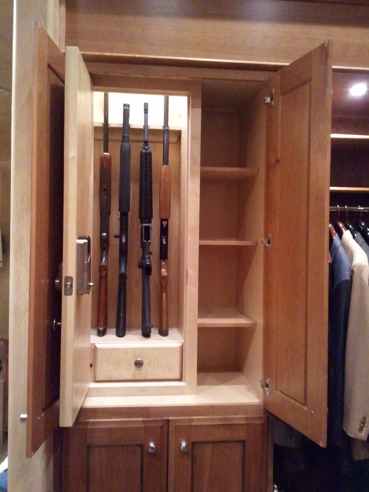 Stealth shotgun / rifle locker Traditional Closet Atlanta by Ridgeline Remodeling, LLC