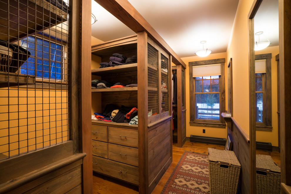Closet - rustic closet idea in Burlington
