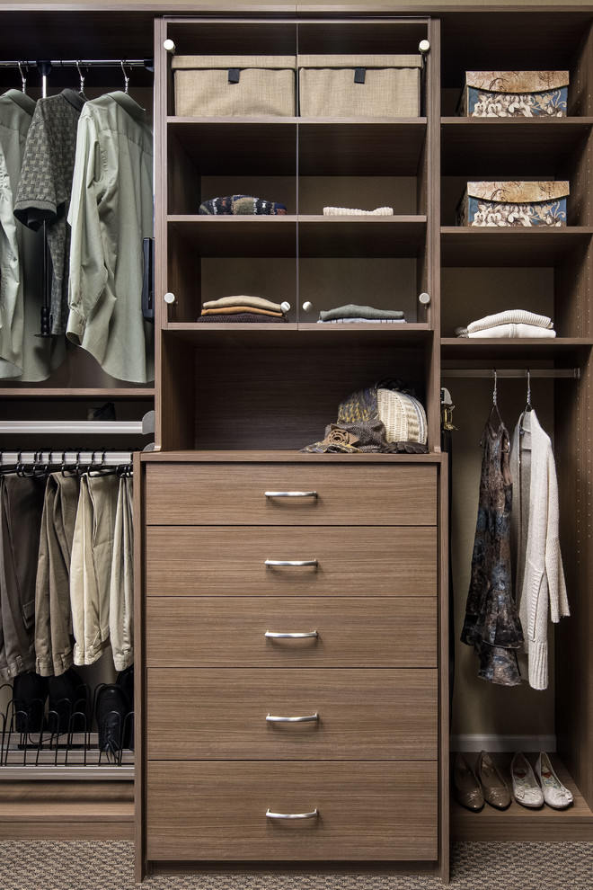 Tenino Walnut ReachIn Closet Display Campbell Showroom