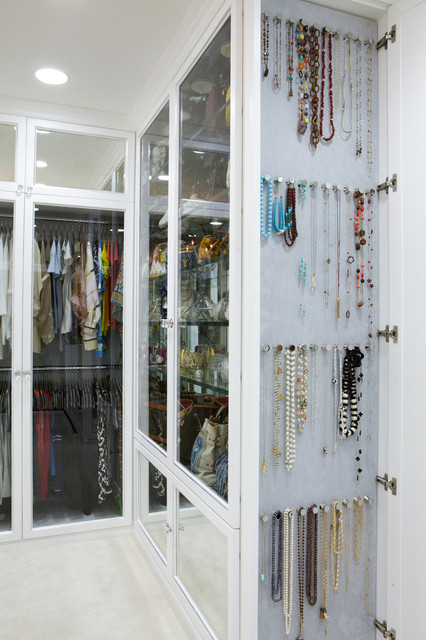 Hooks for Necklaces - Transitional - closet - LA Closet Design