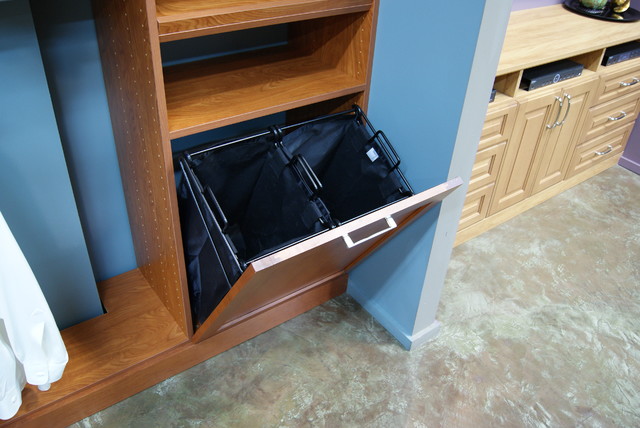 Tilt Out Laundry Hampers Spacemanager Closets Traditional Cabinet Houston By Houzz Tilt Out Laundry Hampers Spacemanager, Laundry Hamper Cabinet Pull Out