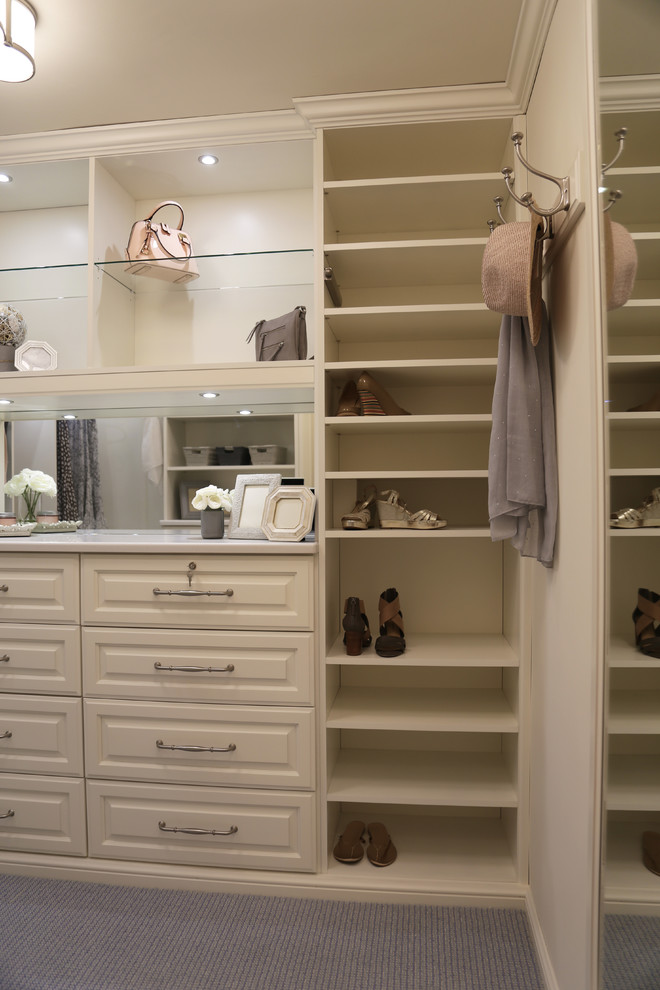 Traditional White Walk-in Closet - Traditional - Closet - Cleveland ...