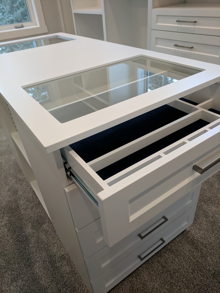 Wardrobe Island Modern Closet Edmonton by STORX Organizing