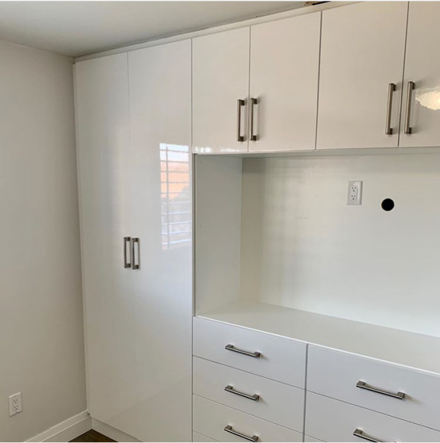 White High Gloss Doors Wardrobe Toronto by The Door Maker