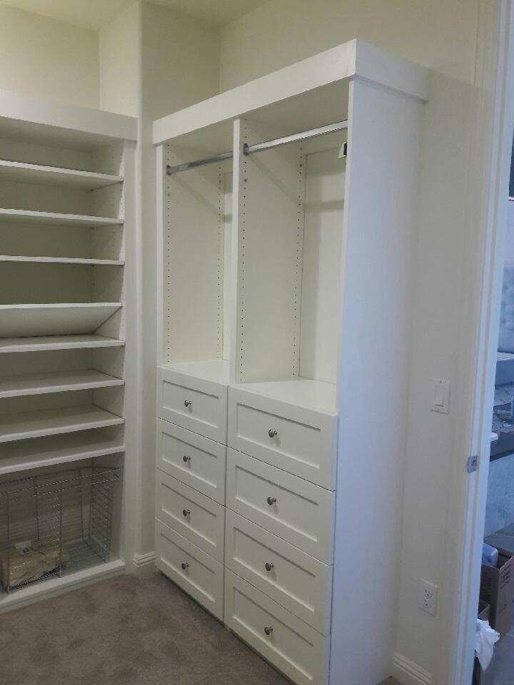 White Master Closet - Toll Brothers at Baker Ranch Lake Forest ...