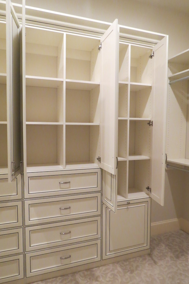 White Master Closet with Van Dyke Glaze in Destin, Florida