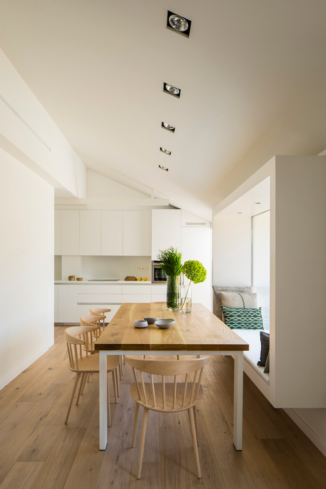 This is an example of a contemporary kitchen in Barcelona.