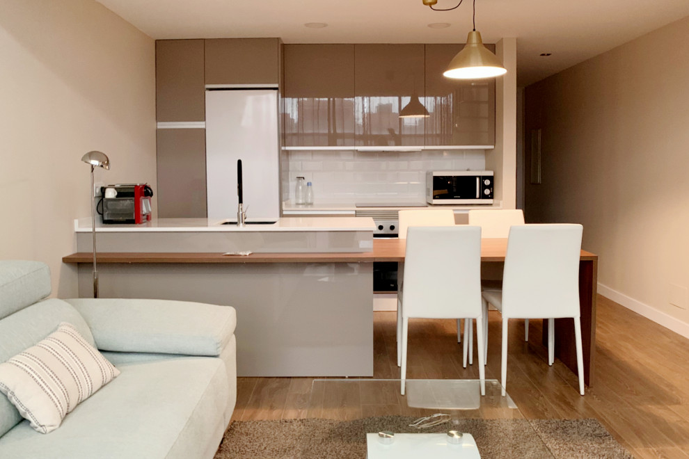 Design ideas for a modern kitchen in Madrid.