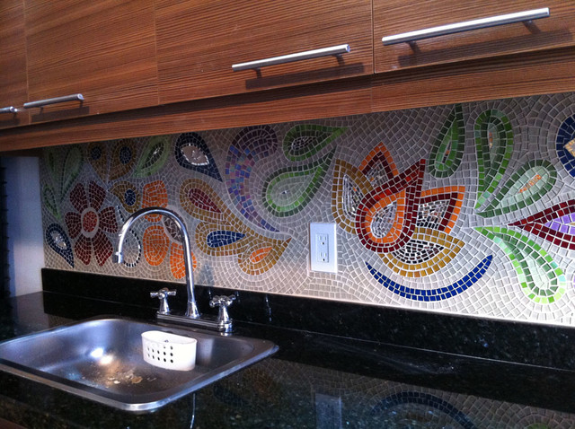 Salpicadero cocina mosaico - Mosaic backsplash - Contemporary