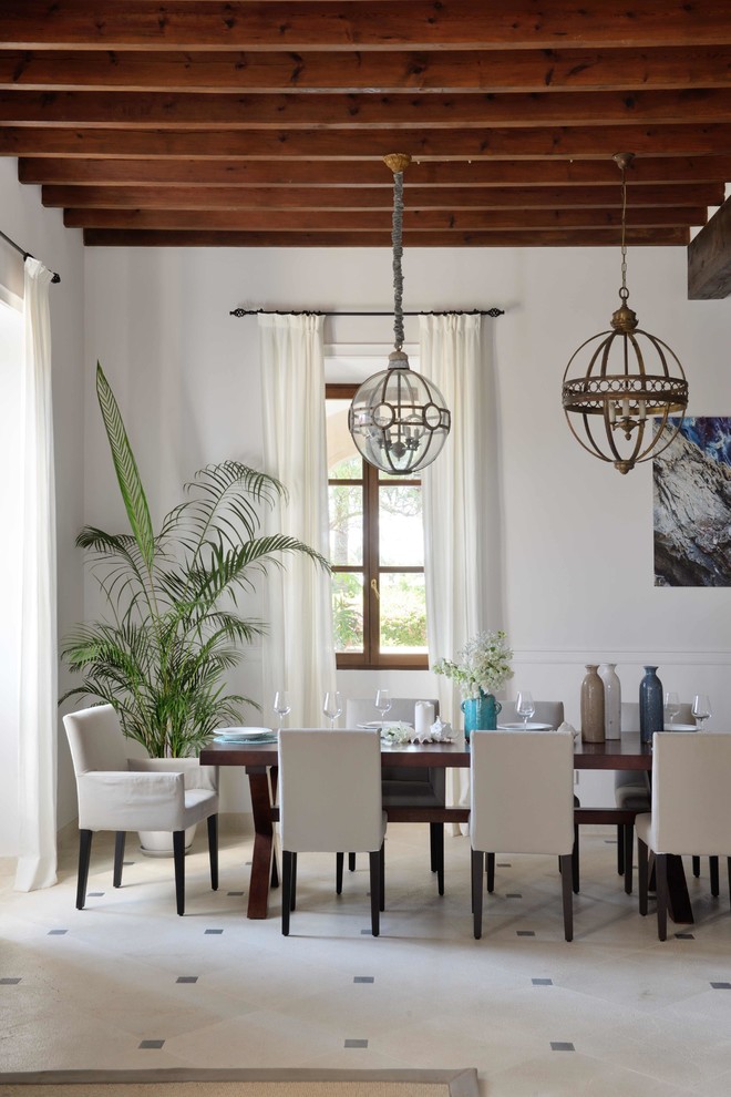 Transitional dining room photo in Other