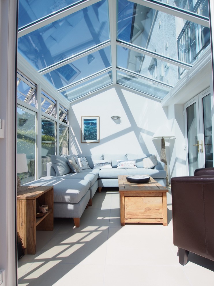 Inspiration for a medium sized beach style conservatory in Other.