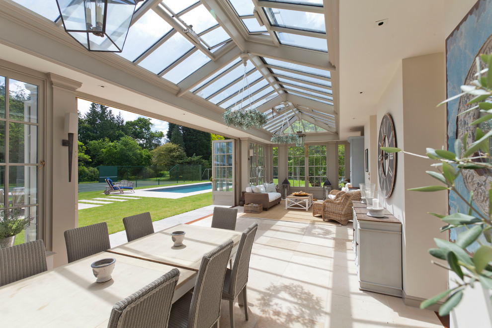 Photo of a large traditional conservatory in Other.