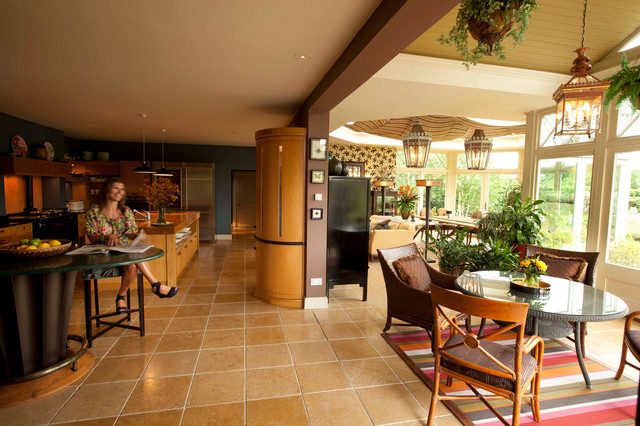 Glazed timber Garden room - connecting with kitchen - Contemporary ...