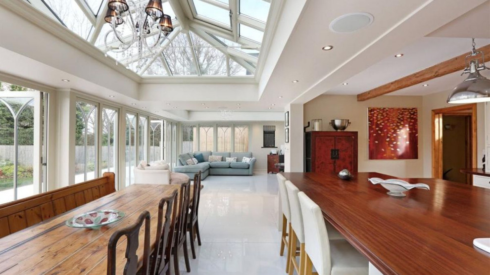 Modern Orangery Kitchen Extension, Berkshire Traditional Sunroom