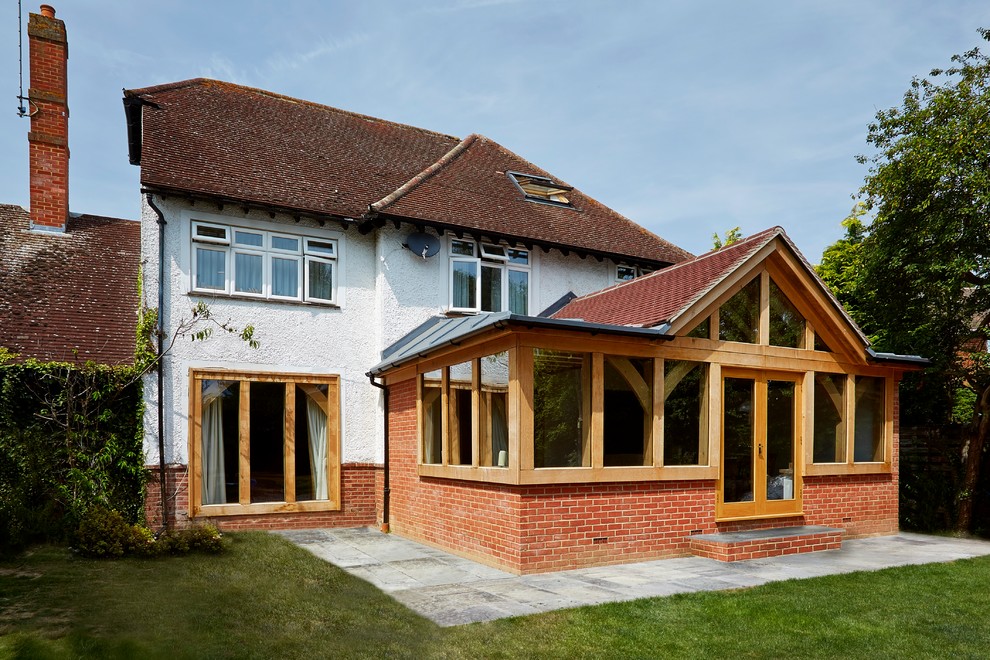 Oak framed garden room Traditional Sunroom Berkshire by