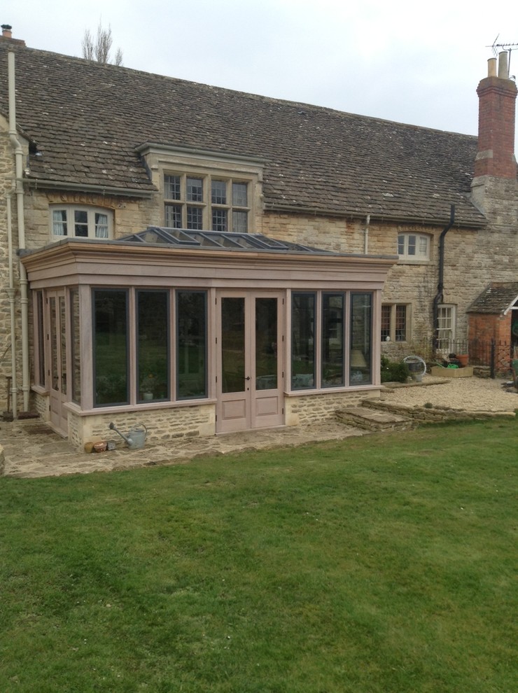 This is an example of a contemporary conservatory in Wiltshire.