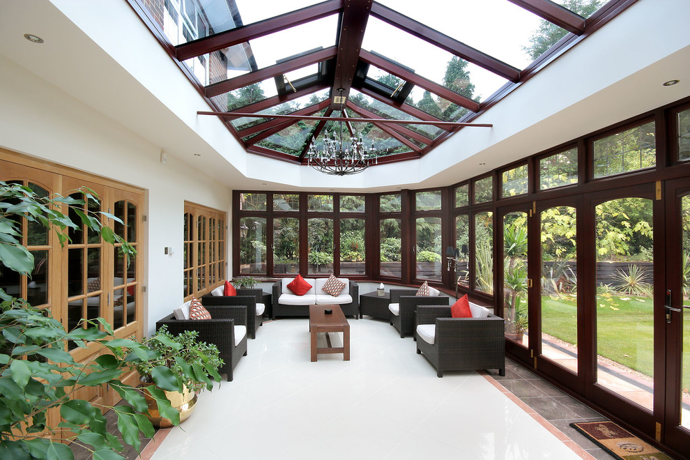 Design ideas for a contemporary conservatory in London.