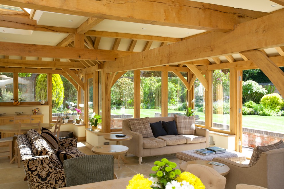 Inspiration for a farmhouse conservatory in Other.