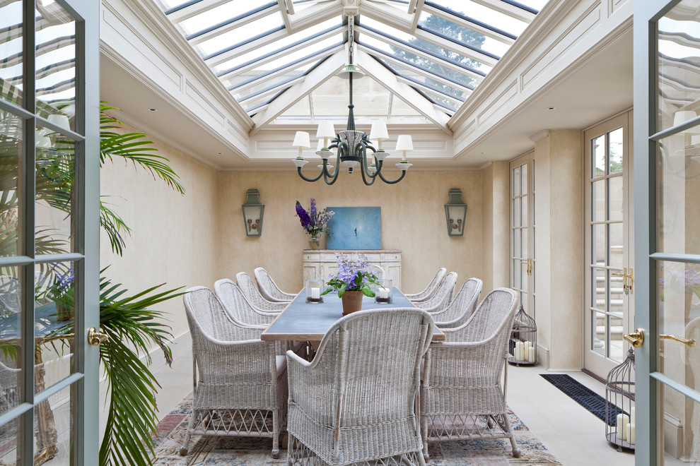 Stunning Twin Classical Orangeries Dining Room Traditional